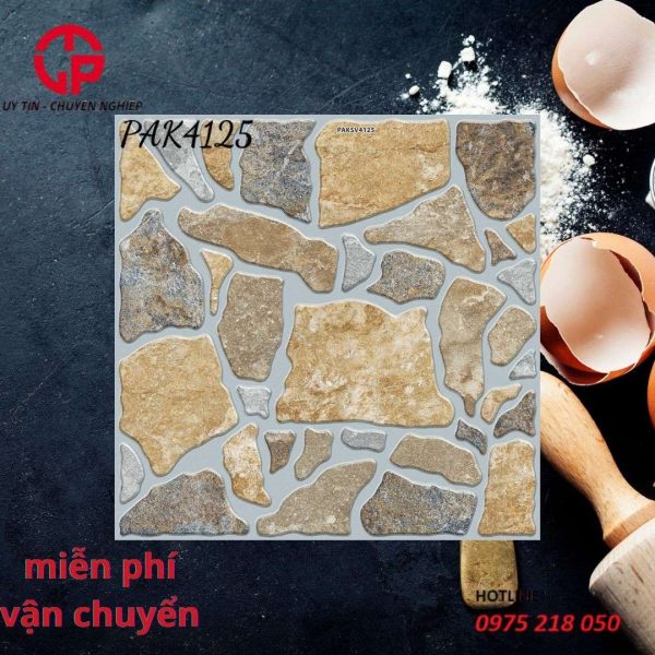 Mẫu gạch lát sân chống trơn 40x40 pak 4125