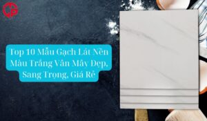 gạch lát nền màu trắng vân mây