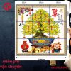 Giá gạch tranh 3d ốp tường phòng khách 60x60 1 Viên 2 250k-gia-gach-tranh-3d-op-tuong-phong-khach-60x60-1-vien
